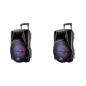 ATG Audio 15" and 12" Portable Bluetooth DJ Speaker Systems with RGB LED Lighting - 1 of 3