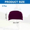 Unique Bargains Soft Elastic Breathable Sweat Absorbing Running Sport Headbands 7" x 4" 3 Pcs - 2 of 3