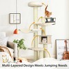 Tangkula 77.5" Cat Tree Condo Multi-Level Kitten Activity Tower w/ Sisal Posts - image 3 of 4