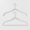 100pk Combo Pack Suit/Shirt Flocked Hangers Black - Brightroom™