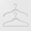 10pk Shirt Flocked Hangers Black - Brightroom™