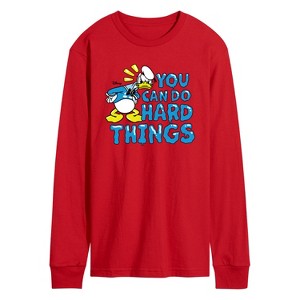 Men's - Disney - You Can Do Hard Things Long Sleeve Graphic T-Shirt - 1 of 3