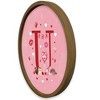 Creative Products Valentine Things Monogram Round Brown Framed Print - 2 of 4