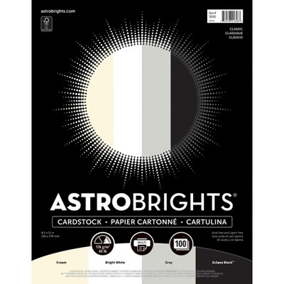 Astrobrights Cardstock Paper 65 lbs 8.5 x 91648