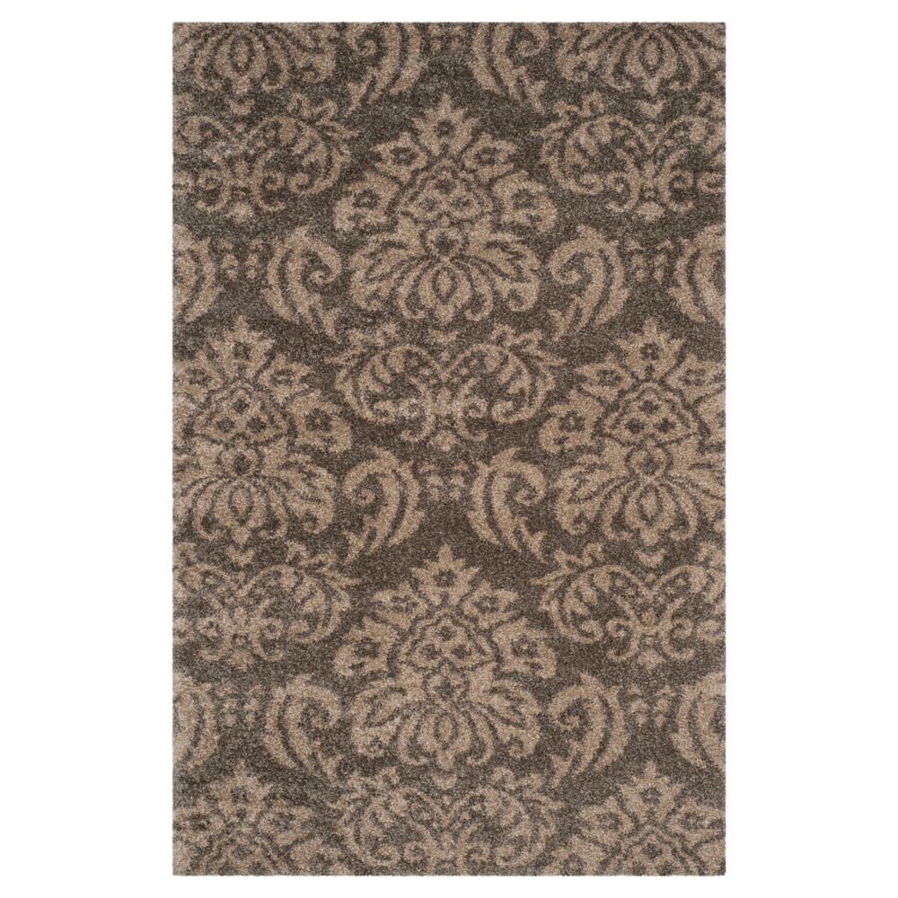 Smoke/Beige Abstract Loomed Area Rug - (6'x9') - Safavieh