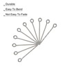 Unique Bargains DIY Craft Necklaces Bracelets Earrings Jewelry Making Iron 21 Gauge Eye Pins 200 Pcs - 4 of 4