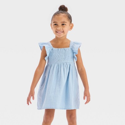 Toddler Girls' Smocked Gauze Dress - Cat & Jack™