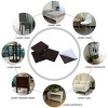 Unique Bargains Square Self-Stick Non-Slip Floor Protector Furniture Felt Pads Dark Brown 40 Pcs - 4 of 4