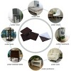 Unique Bargains Square Self-Stick Non-Slip Floor Protector Furniture Felt Pads Dark Brown 40 Pcs - image 4 of 4