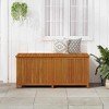 Storage Box Natural Wood Solid Acacia wood 68.9 x 31.5 x 29.5 in - 3 of 4