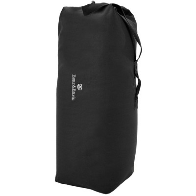 Bear & Bark Extremely Large Top Load Duffle Bag - Black 56x32" - 235lb - Canvas Military and Army Cargo Style Carryall Duffel for Men and Woman