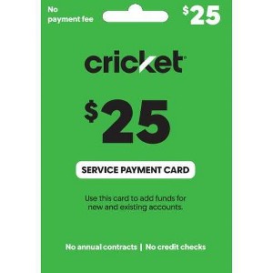 Cricket Wireless SPC V1 VPLN $25: Domestic Calling, Direct to Device, English Language - 1 of 1