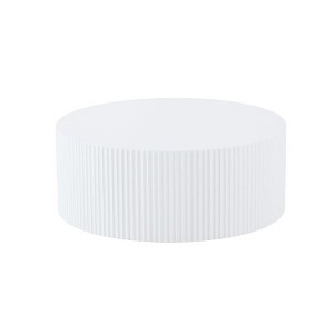 WhizMax Sleek and Modern Round Coffee Table with Eye-Catching Relief Design - 1 of 4