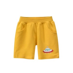 MyKids-USA Baby Boy Cartoon Print Pattern Casual Mid Pants With Pockets - 1 of 4