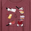 Women's - Disney - Minnie Mom To-Do List Lightweight French Terry Wide Neck Long Sleeve Graphic Shirt - 2 of 4