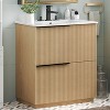 Grungis Bathroom Vanity with Ceramic Sink and Full-Extension Drawers,Freestanding Cabinet with Soft Close Drawer Slides - 2 of 4