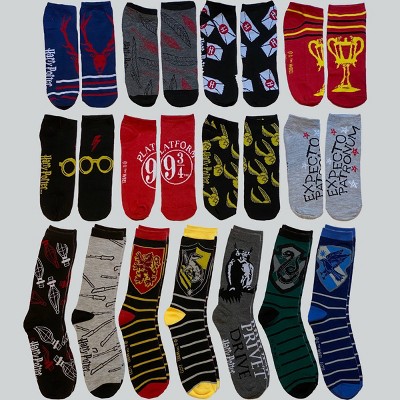 Men's Harry Potter 15 Days of Socks Advent Calendar 15pk - 6-12