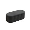 VYNXARIA Storage Chenille Ottoman Bench Upholstered Fabric Storage Bench End of Bed Stool with Safety Hinge - 3 of 4