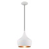 Livex Lighting Waldorf 1 - Light Chandelier in  White - 4 of 4