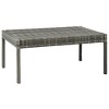 vidaXL Patio Sofa 3 Piece, Garden Sofa Set with Cushions, Patio Lounge Set Outdoor Sectional Sofa Couch for Balcony Garden, Poly Rattan Gray - 4 of 4