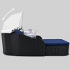 79.9" Outdoor Patio PE Rattan Daybed Sunbed with Adjustable Canopy - 4 of 4