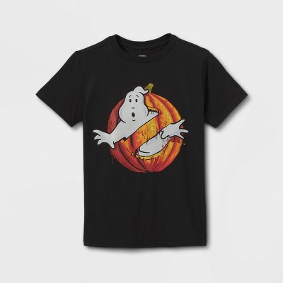 Boys' Ghostbusters Halloween Short Sleeve Graphic T-Shirt - Black