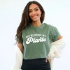 Simply Sage Market Women's Ask Me About My Plants Short Sleeve Garment Dyed Tee - 2 of 4