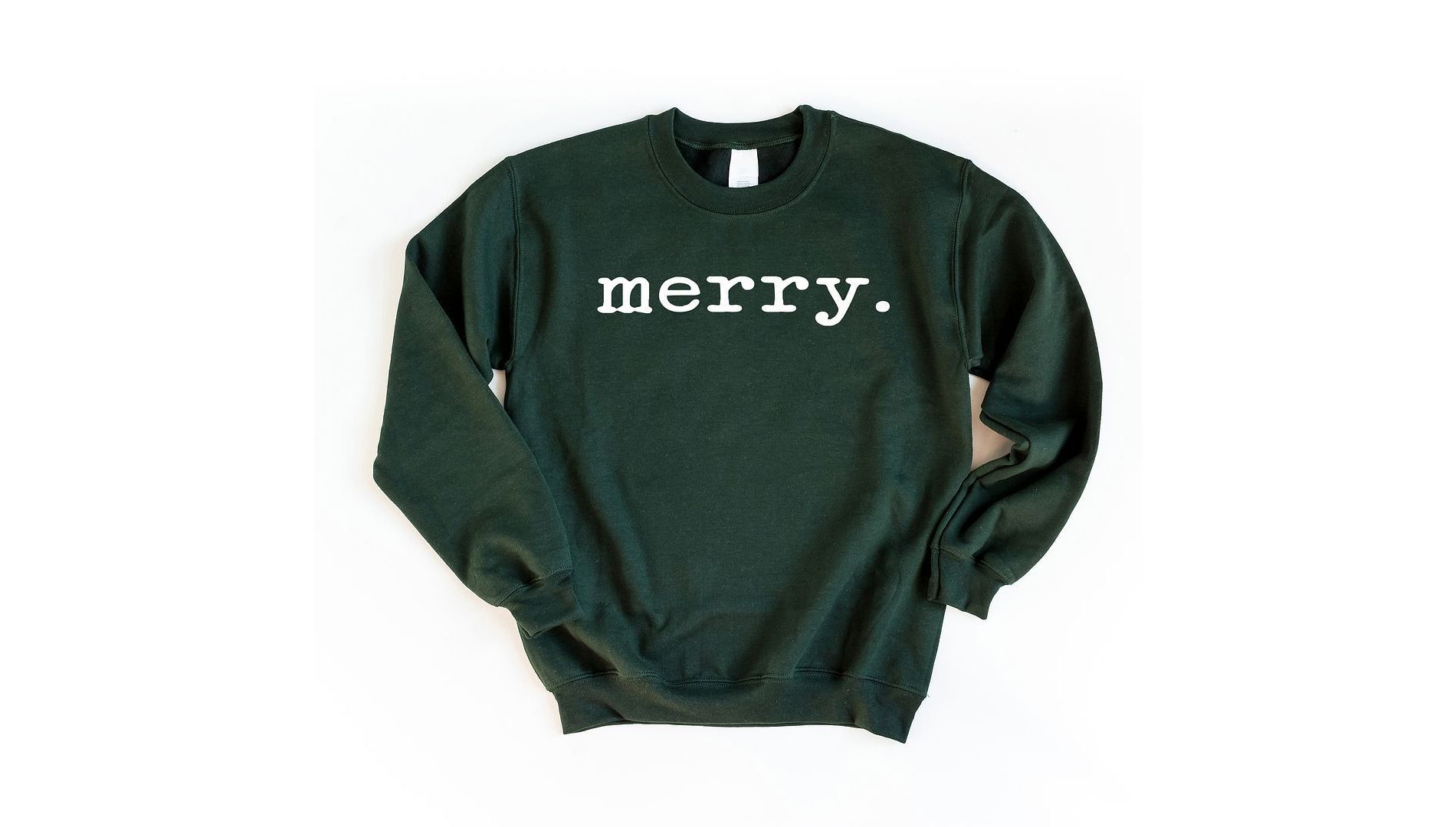 Simply Sage Market Women's Graphic Sweatshirt Merry Typewriter
