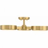 Crystorama Lighting Orson 3 - Light Semi-Flush Mount in  Modern Gold - 3 of 4