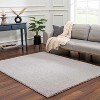 Hauteloom Heavenly Solid Light Gray Plush Rug - 4 of 4