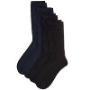 Memoi Women's 4 Pair Pack Solid Buttersoft Crew Socks - 3 of 4
