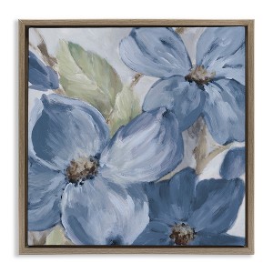Stupell Industries Silent Blue Bloom, 18" x 18" - 1 of 4