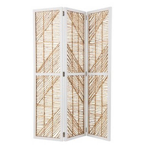 Quilino 3-Panel Woven Room Divider/Screen - HZ1153466 - Natural - SEI - 1 of 4