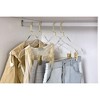 HomeCube USA Clear Acrylic Suit Hangers with Gold Hooks & Clips, Elegant, Durable & Heavy Duty, Perfect For Home & Boutique Use - 2 of 4