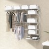 Costway Custom Closet Organizer Kit 4 to 6 FT Wall-mounted Closet System w/Hang Rod White\Grey - 3 of 4