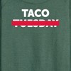 Women's - Instant Message - Taco Tuesday Crossed Out Lightweight French Terry Wide Neck Long Sleeve Shirt - 2 of 4