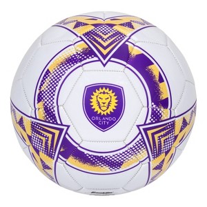MLS Orlando City SC Size 5 Soccer Ball: Rubber Bladder, - 1 of 4