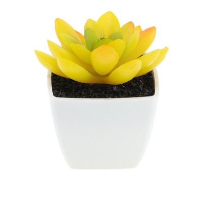 Unique Bargains Artificial Plants Plastic Green 2.2"x2.2"x2.56" 1 Pcs