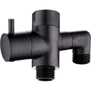 BRIGHT SHOWERS Brass Shower Arm Diverter Valve, 3-Way Shower Head Diverter Valve - 1 of 4