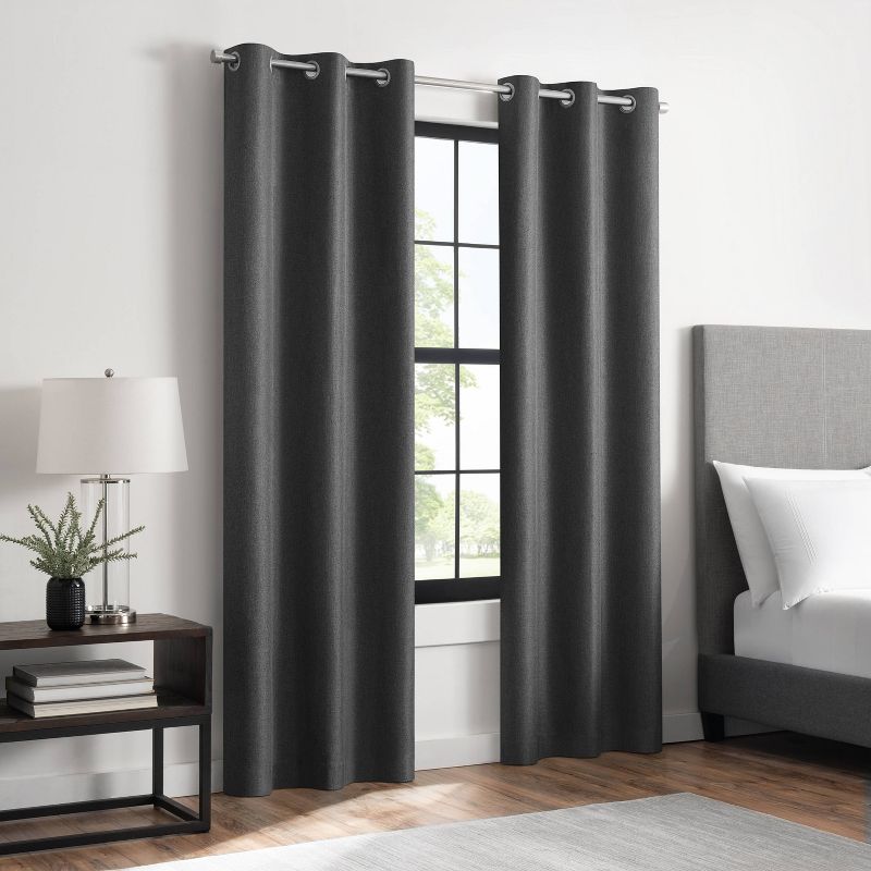 Eclipse Absolute Zero 100% Blackout Welwick Magnitech Rod Pocket Curtain Panel, 6 of 14