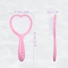 Unique Bargains Women's Heart Shape Vent Travel Wet Hair Brush 1 Pc - 4 of 4