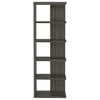Alilang 23.50 Inch Modern Open Shelf Bookcase with Five-Tier Design-Grey - 3 of 4