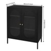 YIYIBYUS Modern Sideboard Buffet Cabinet for Kitchen Dining Room, Living Room, Black - 4 of 4