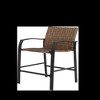 Resenkos Kitchen Bar Table Set,Bar Table Set,3 Pieces Outdoor Bar Stools Set with Glass Table Top, Brown - 4 of 4