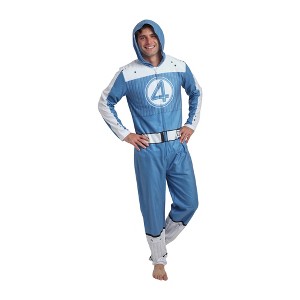 Bioworld Adult Long Sleeve Hooded Cosplay Onesie Costume Union Suit - 1 of 4