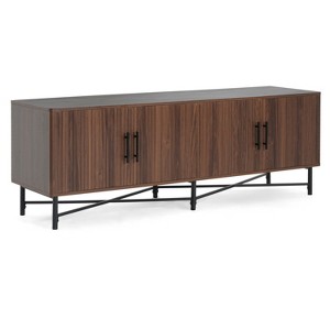 Dexmalle Functional 4-Door TV Cabinet with Adjustable Shelves - 1 of 4