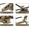 Wange Bricks: Apache Attack Helicopter Aircraft AH-64  Brick Toy - 4 of 4