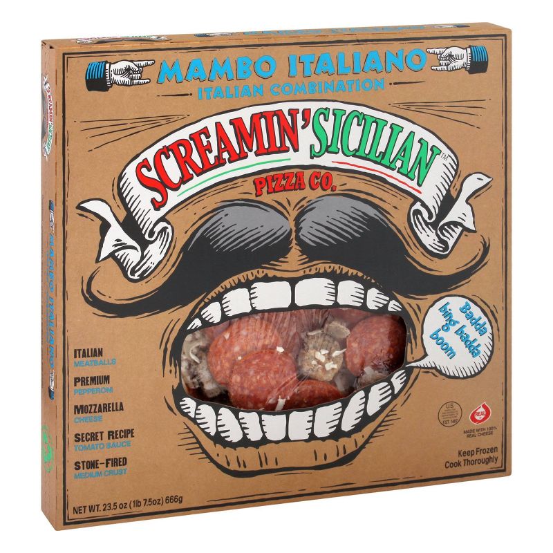 Screamin&#39; Sicilian Mambo Italiano Frozen Pizza - 23.5oz, 1 of 5