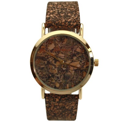Olivia Pratt Cork Style Strap Women Watch