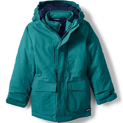 Lands End Kids Squall Waterproof Insulated 3 in 1 Parka